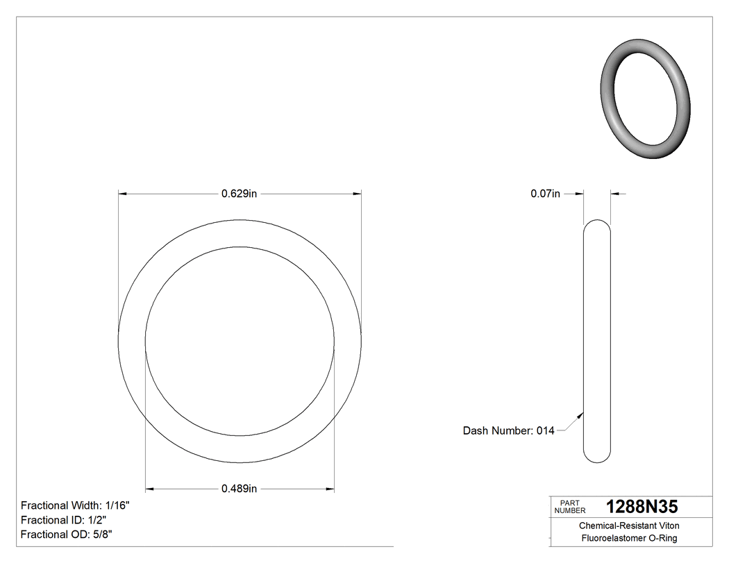 Technical drawing - 1288N35